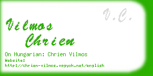 vilmos chrien business card